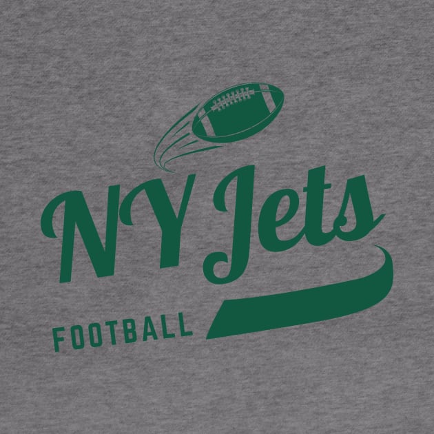 NY Jets Football Retro Style in Green by Sleepless in NY